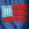 Crocheted Flag on a Jacket