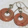 Distressed Washer Earrings