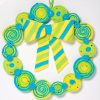 Dyed Felt Wreath