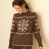 Mock Snowflake Turtleneck