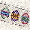 Easter Egg Cross Stitch Towel