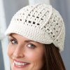 Easy to Crochet Petite Brimmed Cap