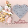 Embossed Happy Valentines Day Card