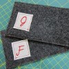 Felt Monogrammed Glasses Case