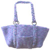 Felted Knit Bag with Braided Handles