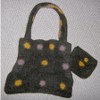 Crochet Polka Dot Felted Purse