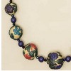 Filigree Overlay Bead Necklace  Earrings