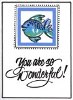 Fish Stamp Window Card