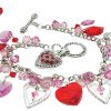 Dangling Floating Hearts Bracelet