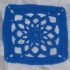 Floral Pattern Crochet Square