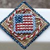 Fourth of July Flag Pin