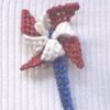 Fourth of July Pinwheel Pin