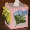 Framed Flowers Tissue Box Cover