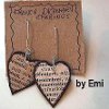 French Dictionary Page Earrings