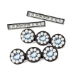 Geometric Gem Barrettes