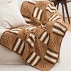 Geometric Tweed Blanket