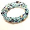 Get a Blue Clue Memory Wire Bracelet and Earrings