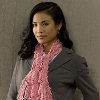 Green Valley Leaf Motif Scarf