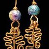 Hammered Copper Earrings