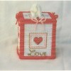 Hearts Plastic Canvas Tissue Box