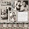 Home Together Scrapbook Layout