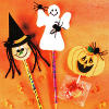 Halloween Pencil or Sucker Tops