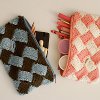 Knitted Weave Clutch