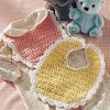 Lace Trimmed Baby Bib