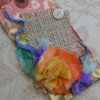 Vintage Inspired Baby Wipe Flower Tag