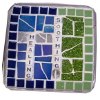Mosaic bath Jar Healing Lid