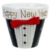 New Years Terra Cotta Planter