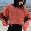 Open Weave Knit Poncho