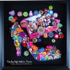 High Heel Button Wall Art