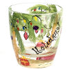 Painted Palm Tree Glass