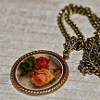 Decoupage Pendant Necklace