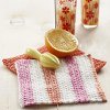 Pink Grapefruit Dishcloth