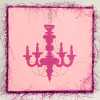 Pink Chandelier Wall Art