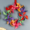 Pretty Paper Pinwheel Wreath