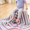 Radiating Squares Baby Blanket Knit