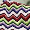 Rainbow Ripple Afghan