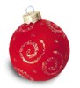 Red Christmas Ornament with Good Swirls
