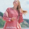 Ribbed Tunic with Miltered Squares