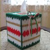 Christmas Shells and Bows Tissue Cover Box
