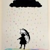 Silhouette Rain Canvas