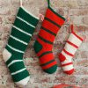 Simple Striped Santa Stockings