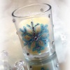 Etched Glass Snowflake Votive
