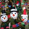 Glitzy Snowman Ornaments