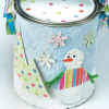 Snowman Paint Can Gift Box