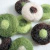 Spot on needle felted beads