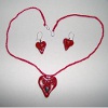 Valentines Day Sweetheart Necklace and Earrings